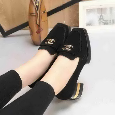 CHANEL Shallow mouth Block heel Shoes Women--037